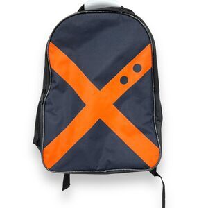 My Hero Academia Black and Orange 17in Backpack